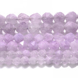 Natural Amethysts Stone Beads Faceted Spacer Beads for Jewelry Making DIY