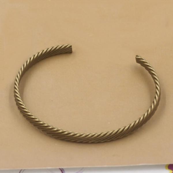 10 PCS 5mm*60mm Raw Brass Bangle Bracelet For Women