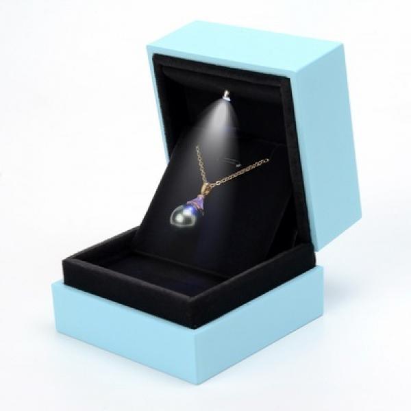LED Jewelry Ring Display Earring Pendant Storage Organizer Case
