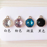 30PCS Crystal Rhinestone Alloy Pendant Charms DIY Jewelry Findings