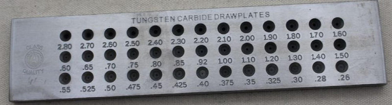 Tungsten Carbide Round Drawplate Jewelry Drawplate
