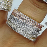 Bold Statement Rings with Zirconia Stones