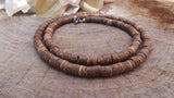 Brown Beaded Surfer Necklace for Men