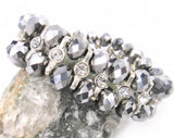 Elastic Rhinestone Spacer Bracelet Women Jewelry