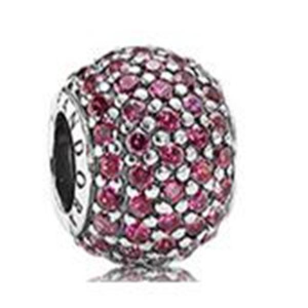 Sparkling Pave Stones Charm Beads for Jewelry Making