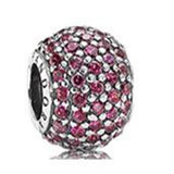 Sparkling Pave Stones Charm Beads for Jewelry Making