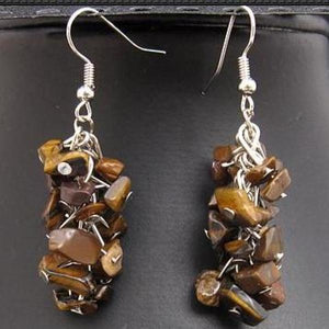 Baroque Lapis Dangle Earrings S925 Silver Hook Fine Jewelry
