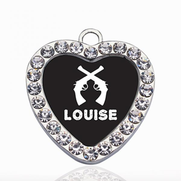 Louise Circle Charm Charms Necklace Pendant Jewelry Accessory Making Man Women