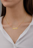 Capital Name Necklace,Personalized Name Necklace Stainless Steel Name Necklace