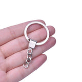 5/10/15 pcs Long Round Key Chain Key Ring For Jewelry Making DIY Material