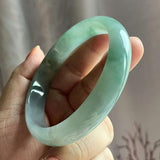 Burmese Jadeite Light Green 54-64mm Bracelet for Mom and Girlfriend