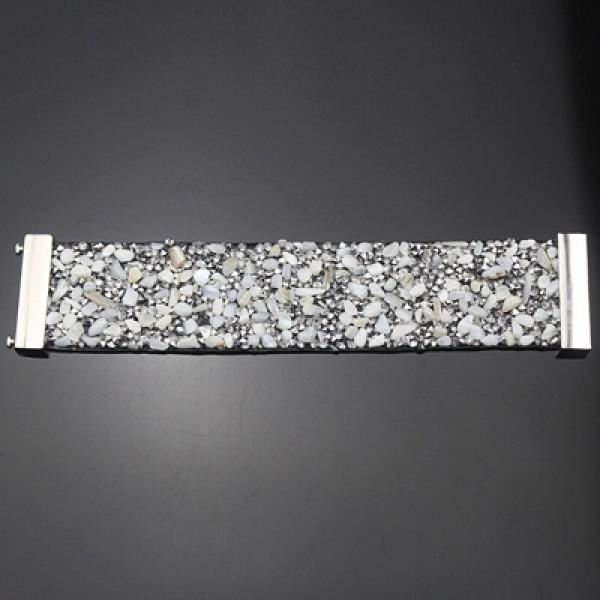 Bohemian Wrap Magnetic Leather Bracelet - White