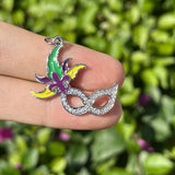Mardi Gras Charms Mask Bracelet Pendant - Jewelry Making Accessories