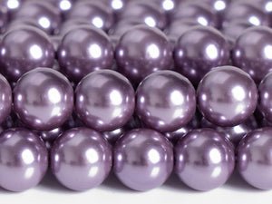Purple Shell Pearl Loose Beads Round Shape 4/6/8/10mm