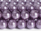 Purple Shell Pearl Loose Beads Round Shape 4/6/8/10mm