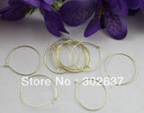 500PCS Wine Glass Charm Hoops Ear Wires 25mm