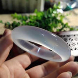 Zheru Jewelry Natural Agate Chalcedony 54-62mm Bracelet