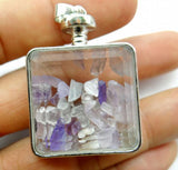 Opal Quartz Turquoises Lapis Gravel Stone Glass Pendant DIY Jewelry 10pcs