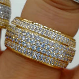 Spill Circle Statement Rings For Women Wedding Dubai Bridal Finger Rings