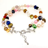 Freshwater Cultured Pearl Multi Bracelet 7.5-9'' Fine Jewelry Women Gift
