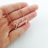Personalized Name Necklace Stainless Steel Gift Jewelry Women