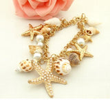 Starfish Charm Bracelet Animal Jewelry S98808