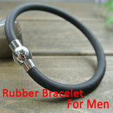 10pcs Rubber Magnet Clasp Hologram Bracelets