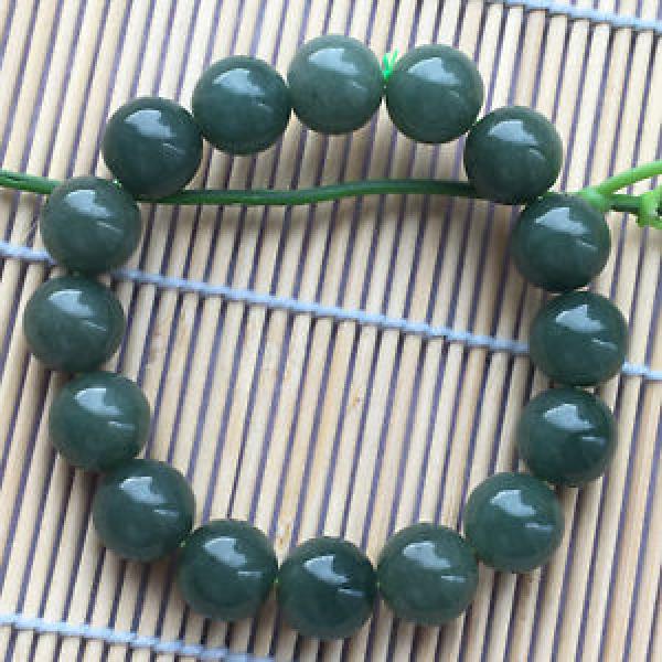 Natural A Jade 12mm Oil Jadeite Beads Bracelet A++