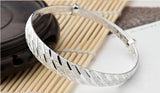 High-Quality S925 Silver Bracelet with Stone Inlay, Suitable for Couples