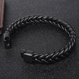 Men's Leather Bracelet Magnetic Clasp Mens Jewelry