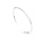 925 Sterling Silver Pan Bracelet Rose Signature I-D Bangle for Women