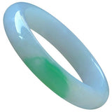 Zheru Jewelry Natural Burmese Jadeite Two-Color 54mm-64mm Bracelet