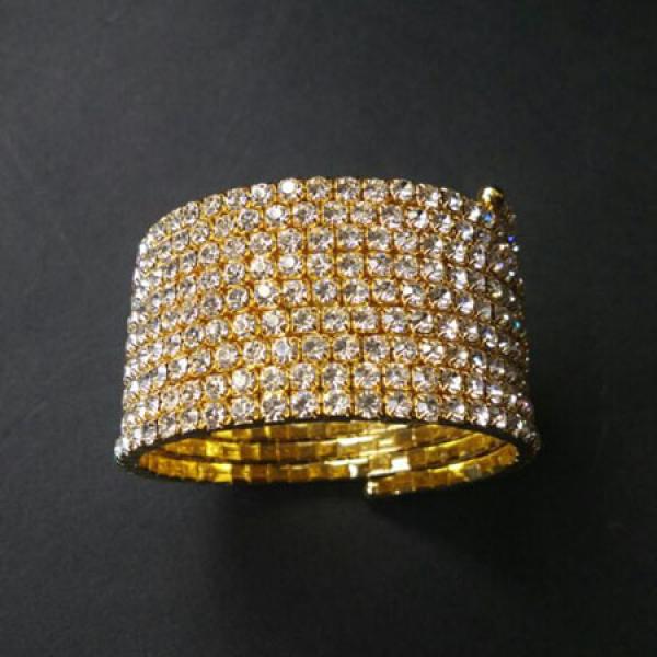 Spiral Rhinestone Bangles Silver Plated Crystal Bracelets for Women