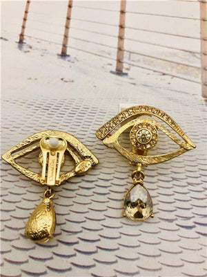 Europe and US O Lover Tears Crystal Ear Clip