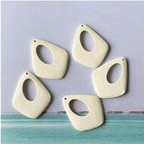 60pcs Water Drop Wood Beads DIY Earring/Garment Accessory