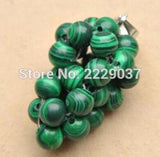 Raw Purple Malachite Crystal Grape Pendant