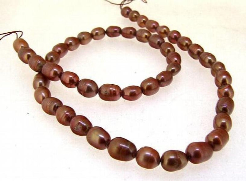 5mm Coffee Freshwater Pearl Loose Beads DIY Necklace Material