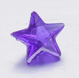200 pcs 5mm Birthstone Star Charms Mixed Colors DIY Floating Locket