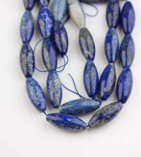 Polished Natural Mixed Gems Loose Beads,Raw Stones Rice Shape Beads Jewelry