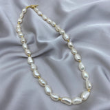 Baroque Pearl Necklace Freshwater Choker Wedding Jewelry