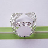 Adjustable 8mm Ring Base for Women Rings Making DIY Ring Blanks