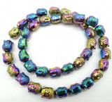 Quartz Crystal Hematite Craft Beads Pendant Necklace 15''