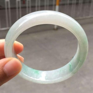 Natural Burmese Jade Light Bracelet 54-62mm for Mom and Girlfriend