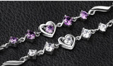 Amethyst Gemstone S925 Silver Bracelet for Women