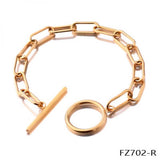 Silver Red Rope Bangle Bracelet Women Jewelry Gift Chain FZ702
