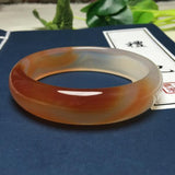 Natural Agate Chalcedony Two-Tone Bracelet for Mother to Girlfriend