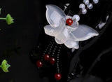 Natural Jade Butterfly Pendant Necklace Hand-carved
