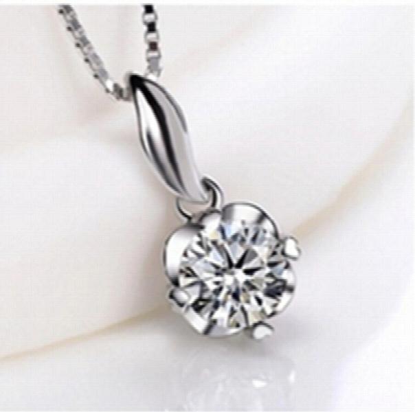 925 Sterling Silver Amethyst Pendant Charm PE49