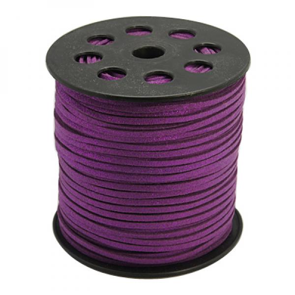 Purple Faux Suede Cord 3mm 100yards/roll