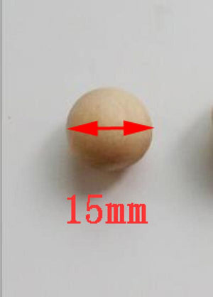 30Pcs/Lot Unfinished Natural Wooden Beads No Hole for Crafts DIY Jewelry